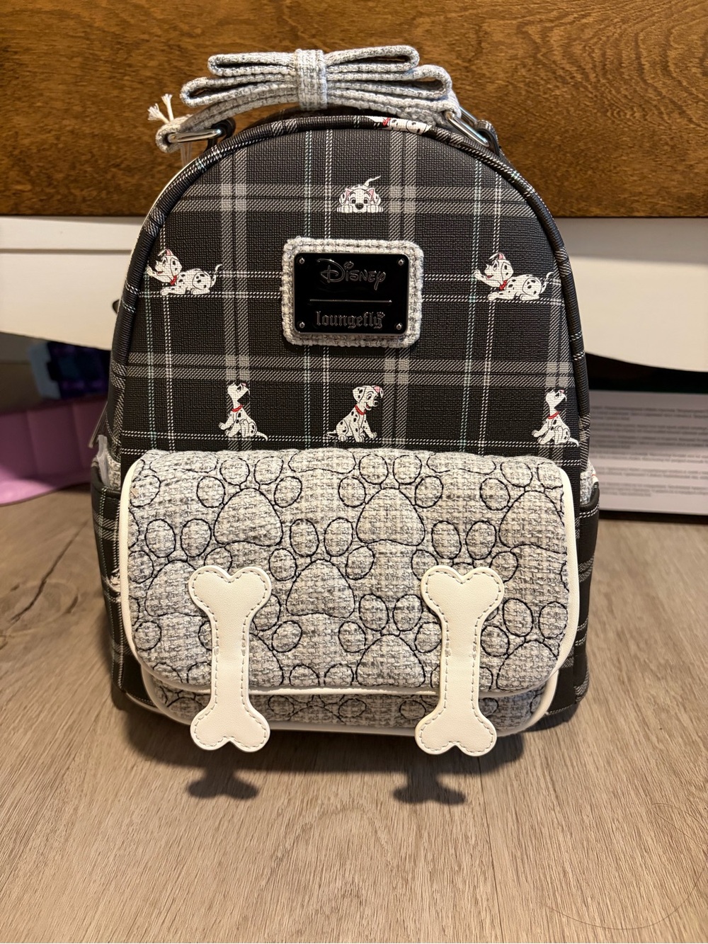 Loungefly 101 Dalmatians Plaid Mini Backpack Disney
